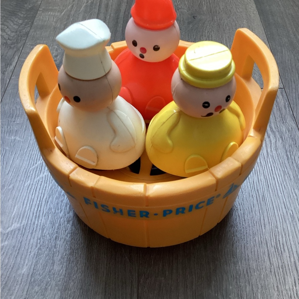 Fisher Price 3 Men In A Tub Vintage Water Toy 1970s
